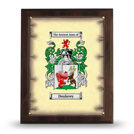 Dunlavey Coat of Arms Plaque