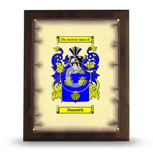 Dunwich Coat of Arms Plaque