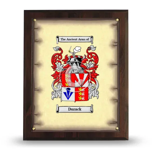 Durack Coat of Arms Plaque