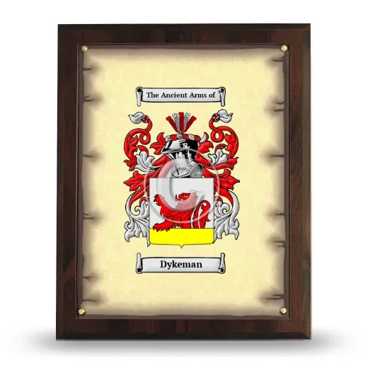 Dykeman Coat of Arms Plaque