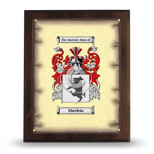 Eberlein Coat of Arms Plaque
