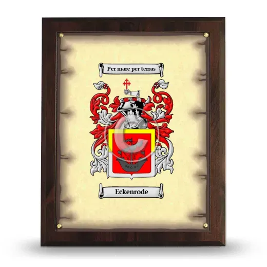 Eckenrode Coat of Arms Plaque