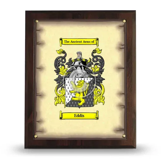 Eddis Coat of Arms Plaque