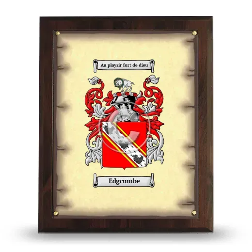 Edgcumbe Coat of Arms Plaque