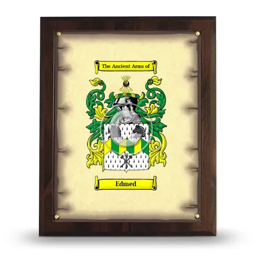 Edmed Coat of Arms Plaque