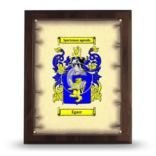 Egarr Coat of Arms Plaque