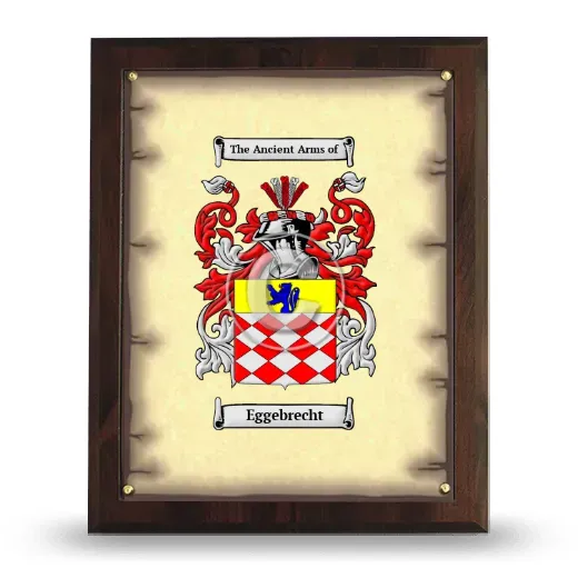 Eggebrecht Coat of Arms Plaque