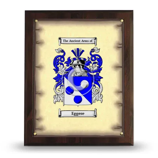 Eggere Coat of Arms Plaque
