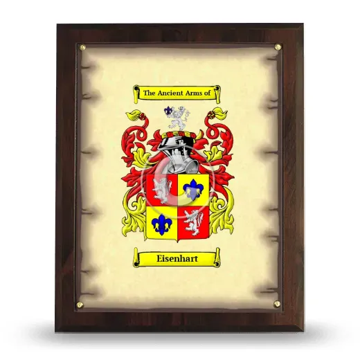 Eisenhart Coat of Arms Plaque