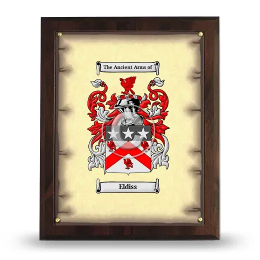 Eldiss Coat of Arms Plaque