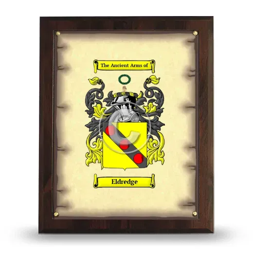 Eldredge Coat of Arms Plaque