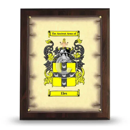 Eles Coat of Arms Plaque