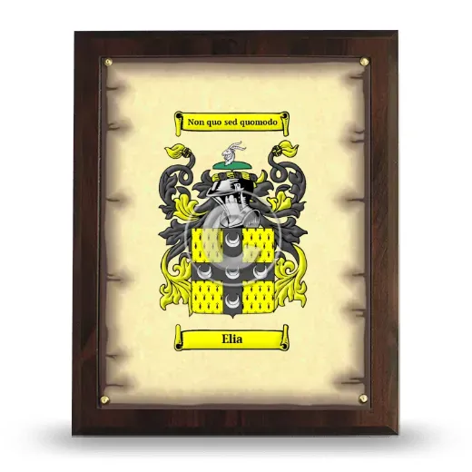 Elia Coat of Arms Plaque