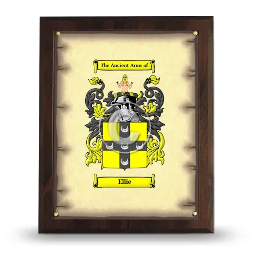 Ellie Coat of Arms Plaque
