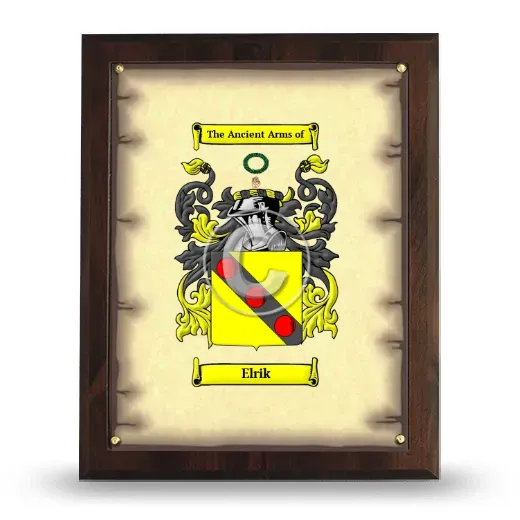 Elrik Coat of Arms Plaque