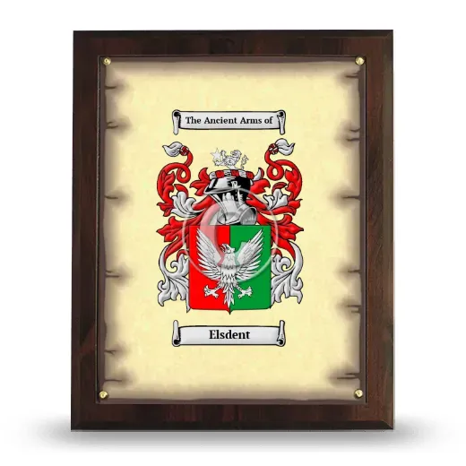 Elsdent Coat of Arms Plaque