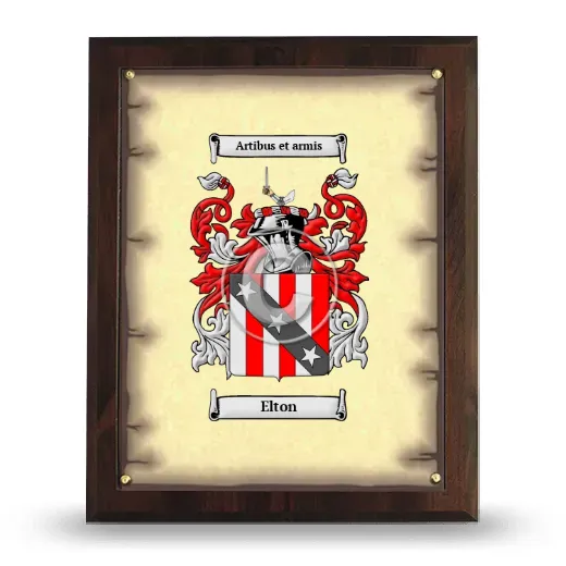 Elton Coat of Arms Plaque