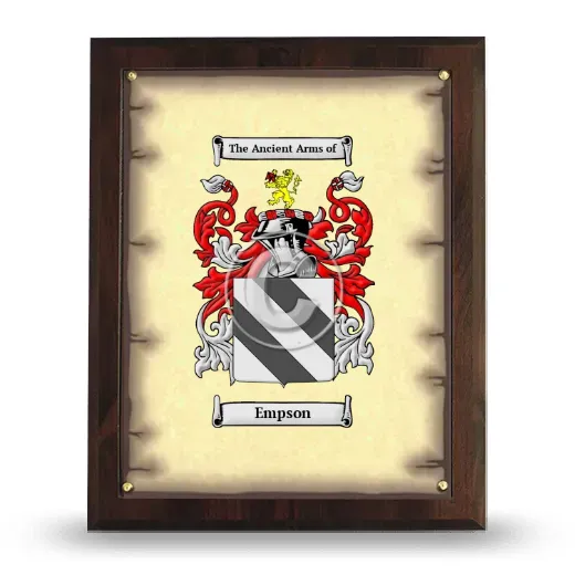 Empson Coat of Arms Plaque