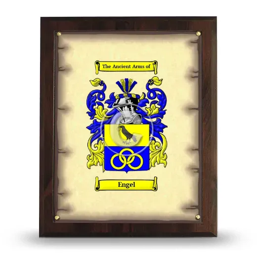 Engel Coat of Arms Plaque