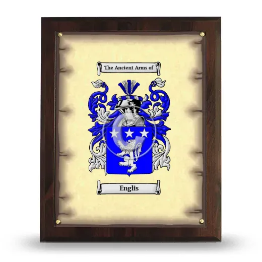 Englis Coat of Arms Plaque