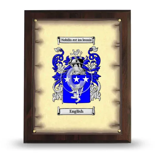 English Coat of Arms Plaque