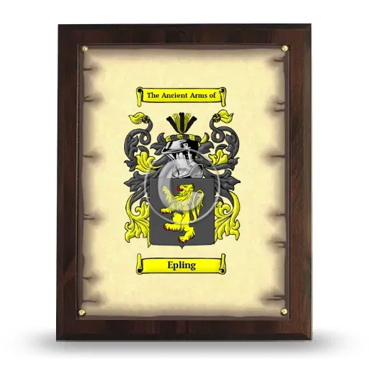 Epling Coat of Arms Plaque