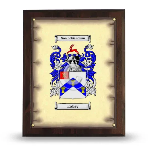Erdley Coat of Arms Plaque