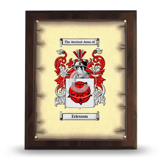 Ericsson Coat of Arms Plaque