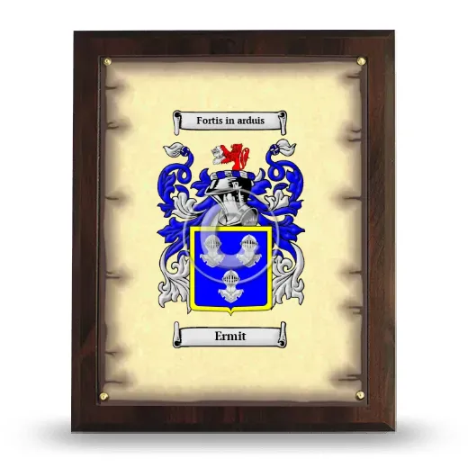Ermit Coat of Arms Plaque