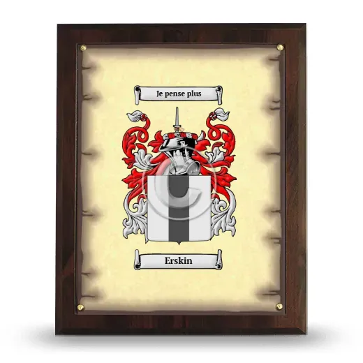 Erskin Coat of Arms Plaque