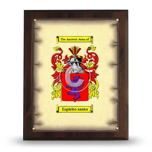 Espirito santo Coat of Arms Plaque