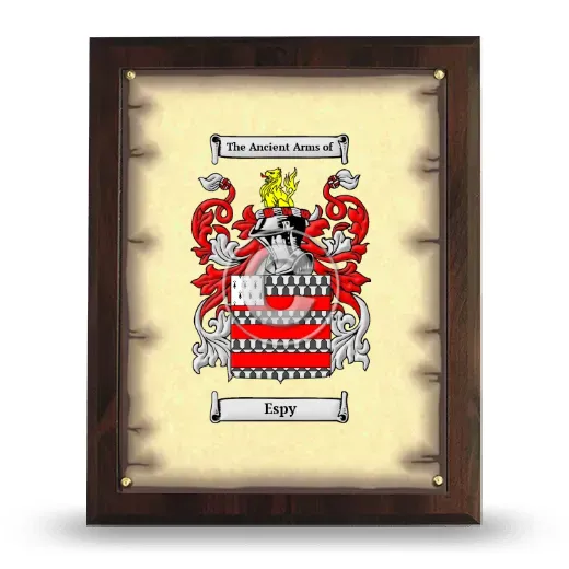 Espy Coat of Arms Plaque