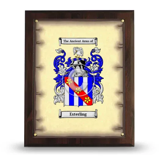 Esterling Coat of Arms Plaque