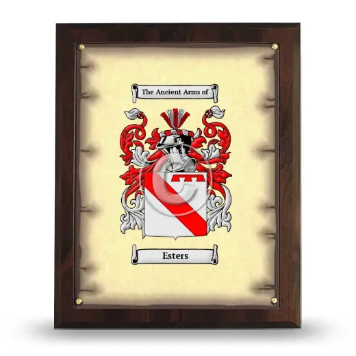 Esters Coat of Arms Plaque