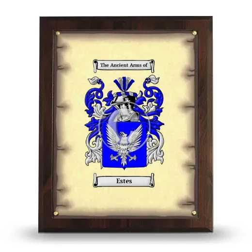 Estes Coat of Arms Plaque