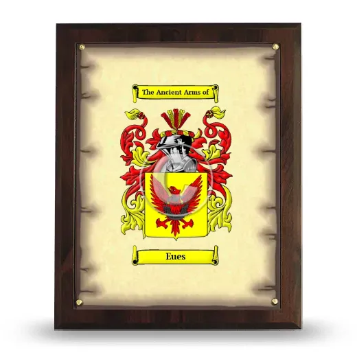 Eues Coat of Arms Plaque