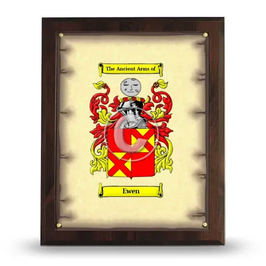 Ewen Coat of Arms Plaque