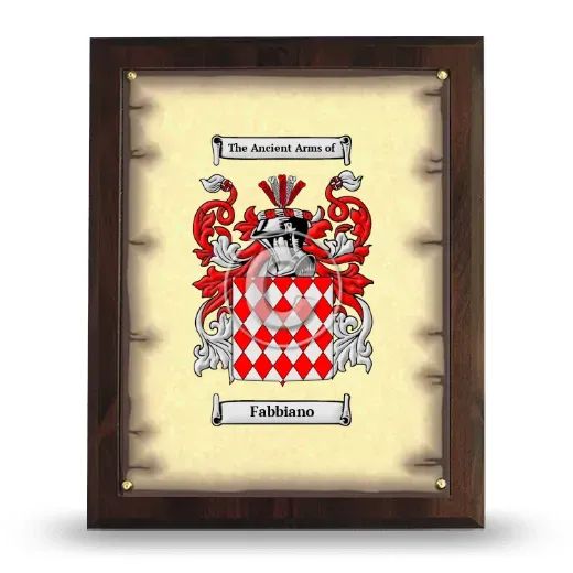 Fabbiano Coat of Arms Plaque