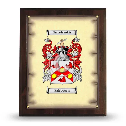 Fairbourn Coat of Arms Plaque