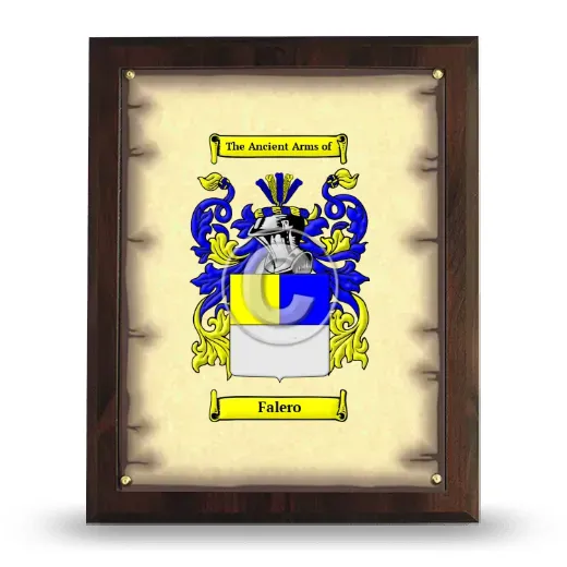 Falero Coat of Arms Plaque