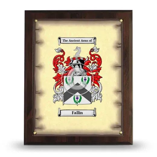 Fallin Coat of Arms Plaque