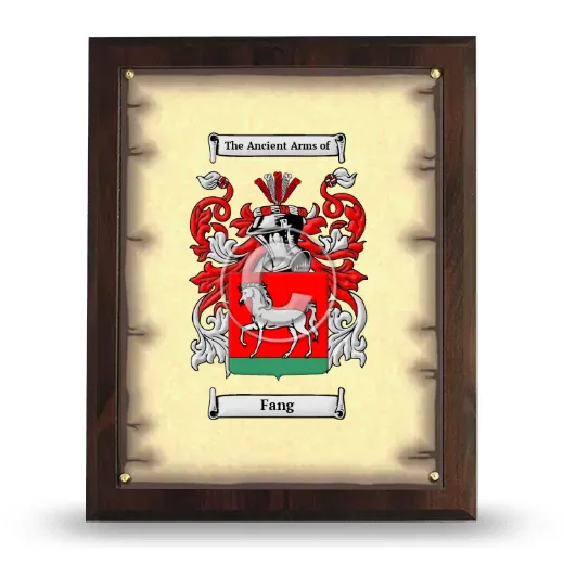 Fang Coat of Arms Plaque