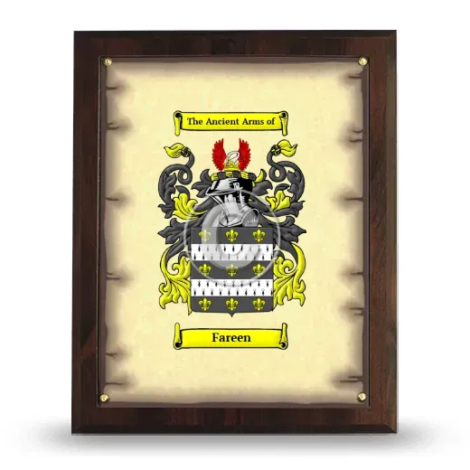 Fareen Coat of Arms Plaque