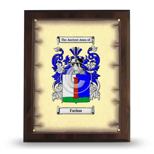 Farina Coat of Arms Plaque