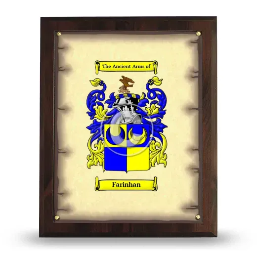 Farinhan Coat of Arms Plaque