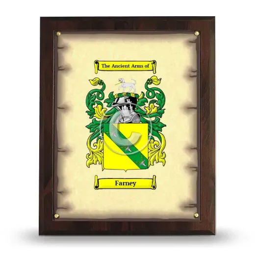 Farney Coat of Arms Plaque