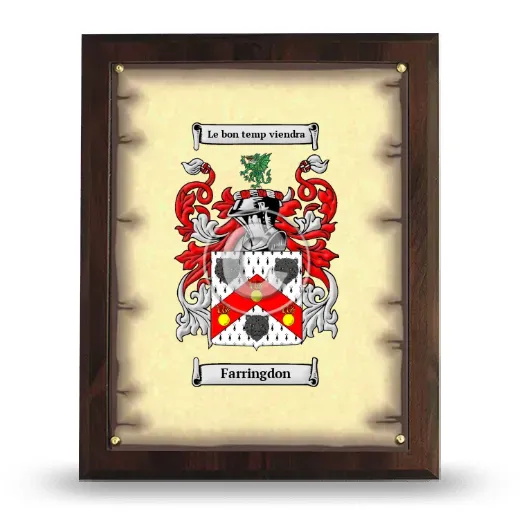 Farringdon Coat of Arms Plaque