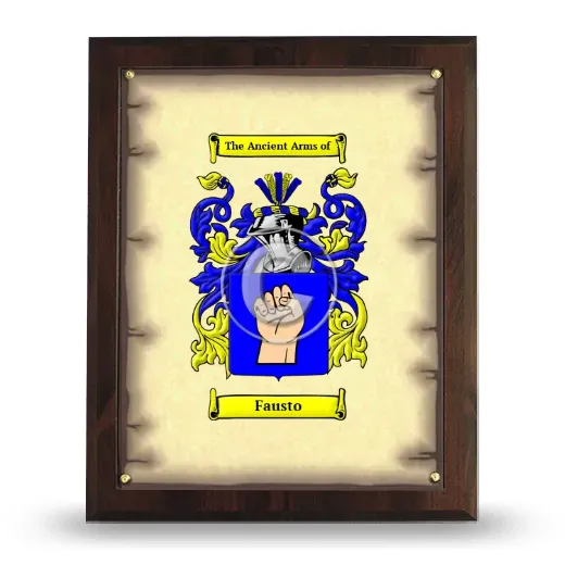 Fausto Coat of Arms Plaque