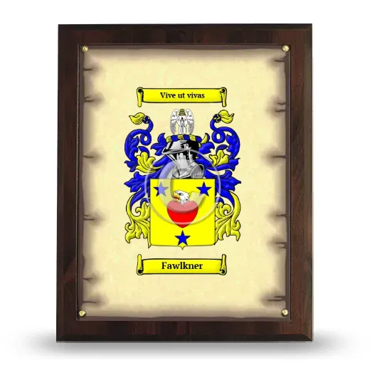 Fawlkner Coat of Arms Plaque