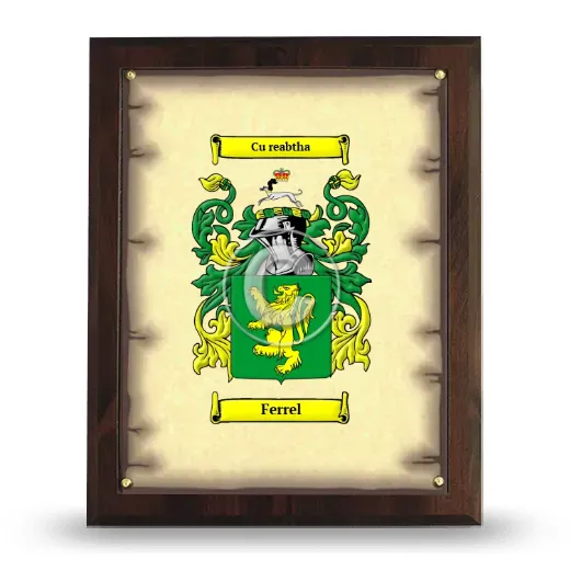 Ferrel Coat of Arms Plaque